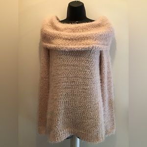 LC Lauren Conrad Super Soft and Stretchy Cowl Neck/Off the Shoulder Sweater